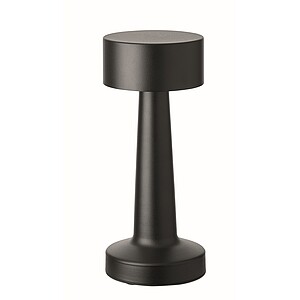 Rechargeable iron table lamp, black