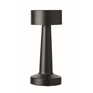 Rechargeable iron table lamp, black