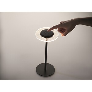 Rechargeable iron table lamp, black