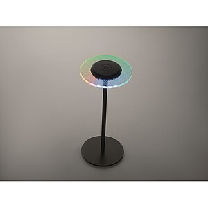 Rechargeable iron table lamp, black