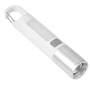 Rechargeable LED torch, white|silver