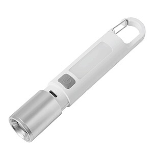 Rechargeable LED torch, white|silver
