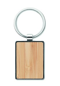 Rectangular key ring bamboo
