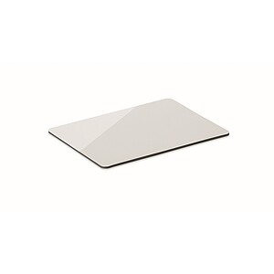 Rectangular magnet in PVC, white