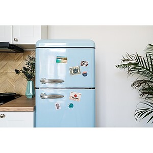 Rectangular magnet in PVC, white