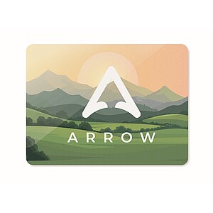 Rectangular magnet in PVC, white