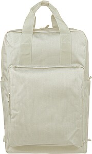 Recycled (900D) polyester backpack Amalia, beige