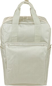 Recycled (900D) polyester backpack Amalia, beige