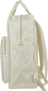 Recycled (900D) polyester backpack Amalia, beige