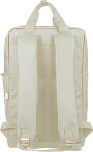 Recycled (900D) polyester backpack Amalia, beige