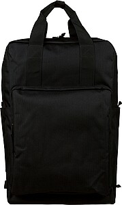 Recycled (900D) polyester backpack Amalia, black