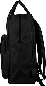 Recycled (900D) polyester backpack Amalia, black
