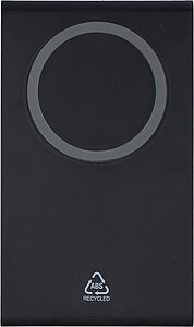 Recycled ABS 3-in-1 magnetic wireless charger Valerio, black