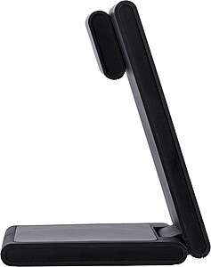 Recycled ABS 3-in-1 magnetic wireless charger Valerio, black