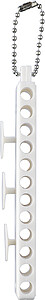 Recycled ABS golf tee set Aveline, white