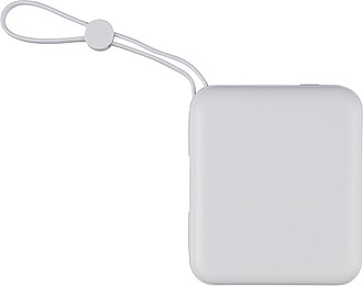 Recycled ABS powerbank Jona, white