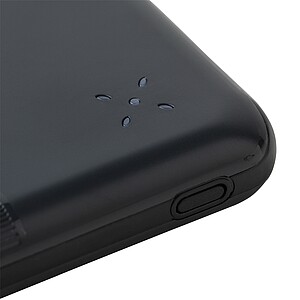 Recycled ABS powerbank Tavi, black