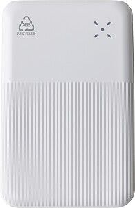Recycled ABS powerbank Tavi, white