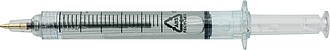 Recycled ABS syringe shaped ballpen Dr. David, neutral