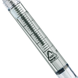 Recycled ABS syringe shaped ballpen Dr. David, neutral