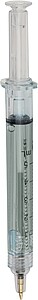 Recycled ABS syringe shaped ballpen Dr. David, neutral