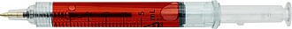 Recycled ABS syringe shaped ballpen Dr. David, red