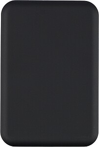 Recycled ABS wireless charger powerbank Miren, black