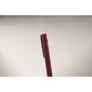Recycled aluminium ball pen, burgundy
