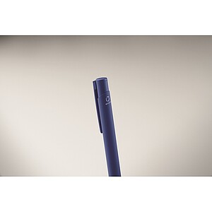 Recycled aluminium ball pen, royal blue