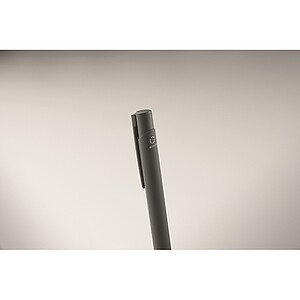 Recycled aluminium ball pen, stone grey