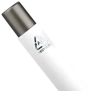 Recycled aluminium ballpen Emmett, white