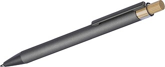 Recycled aluminium ballpen Kira, grey