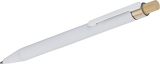 Recycled aluminium ballpen Kira, white