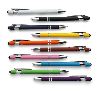 Recycled aluminium ballpen Primo, light blue