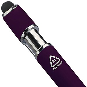 Recycled aluminium ballpen Primo, purple