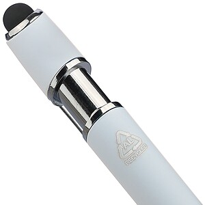Recycled aluminium ballpen Primo, white