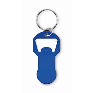 Recycled aluminium bottle opener k, blue