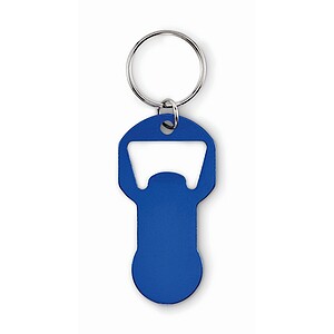 Recycled aluminium bottle opener k, blue