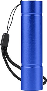 Recycled aluminium COB flashlight Sami, cobalt blue