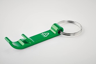Recycled aluminium key ring