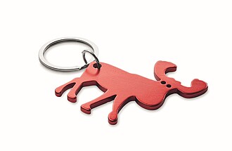 Recycled aluminium key ring