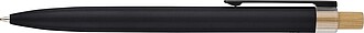 Recycled aluminium lacquered push ballpen Maren, black