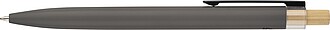 Recycled aluminium lacquered push ballpen Maren, grey