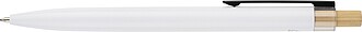 Recycled aluminium lacquered push ballpen Maren, white