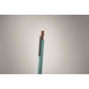 Recycled aluminium pen, baby blue