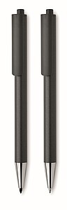 Recycled aluminium pen set, black