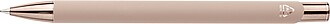Recycled aluminium rubberized ballpen Anisa, rose gold