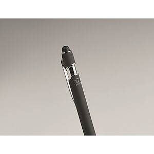 Recycled aluminium stylus pen, black