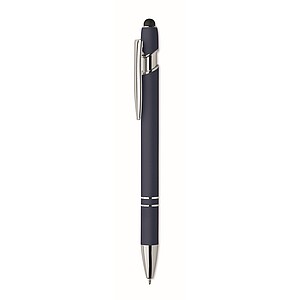 Recycled aluminium stylus pen, french navy