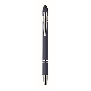 Recycled aluminium stylus pen, french navy